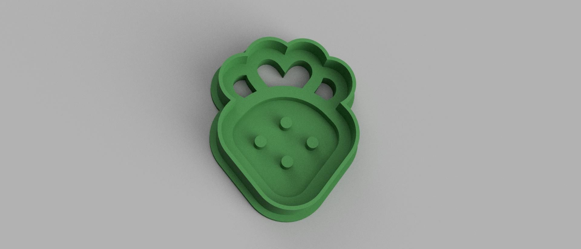 SET 5 COOKIE CUTTER 3D print model strawberry 3D print model_1
