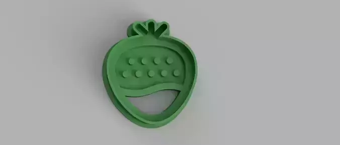 SET 5 COOKIE CUTTER 3D print model strawberry