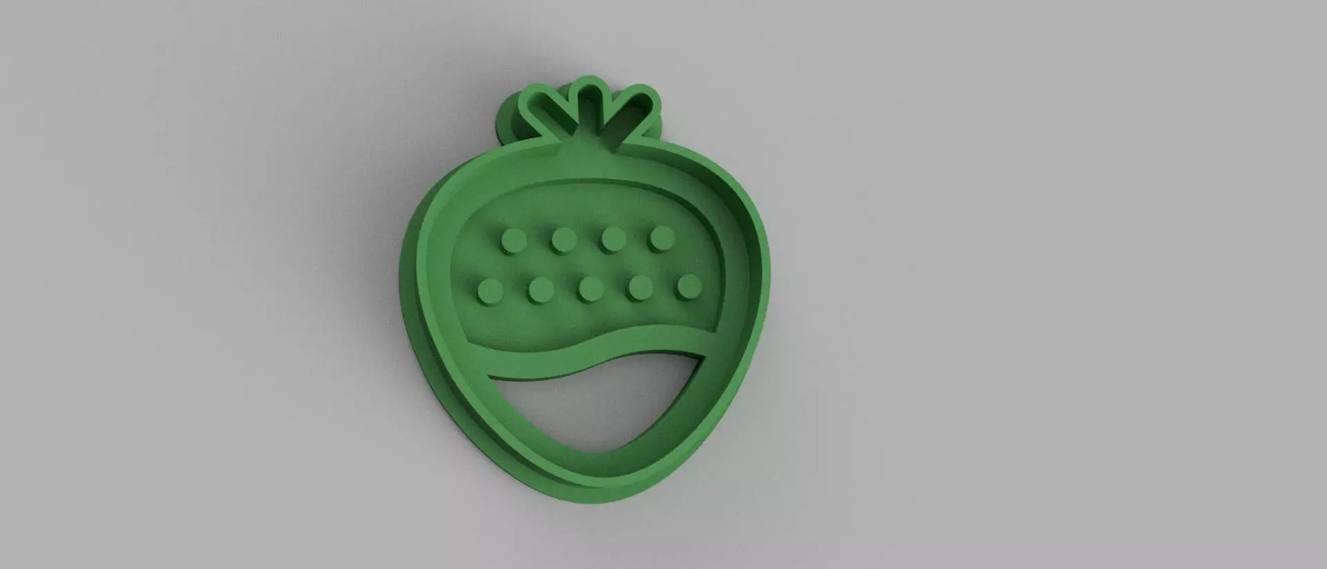 SET 5 COOKIE CUTTER 3D print model strawberry 3D print model_0