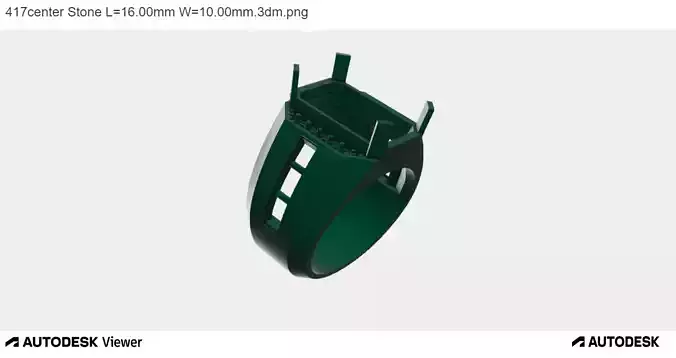 Men Ring With Emerald Cut Center Stone