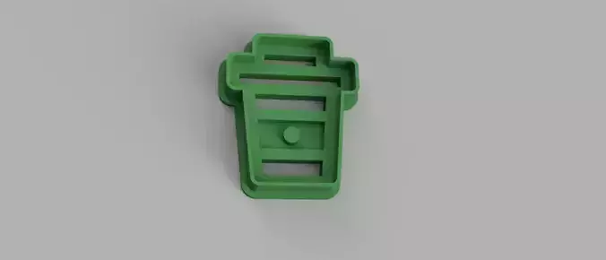 SET 5 COOKIE CUTTER 3D print model coffee