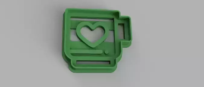 SET 4 COOKIE CUTTER 3D print model coffee