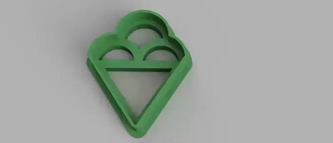 SET 5 COOKIE CUTTER 3D print model ice cream cake