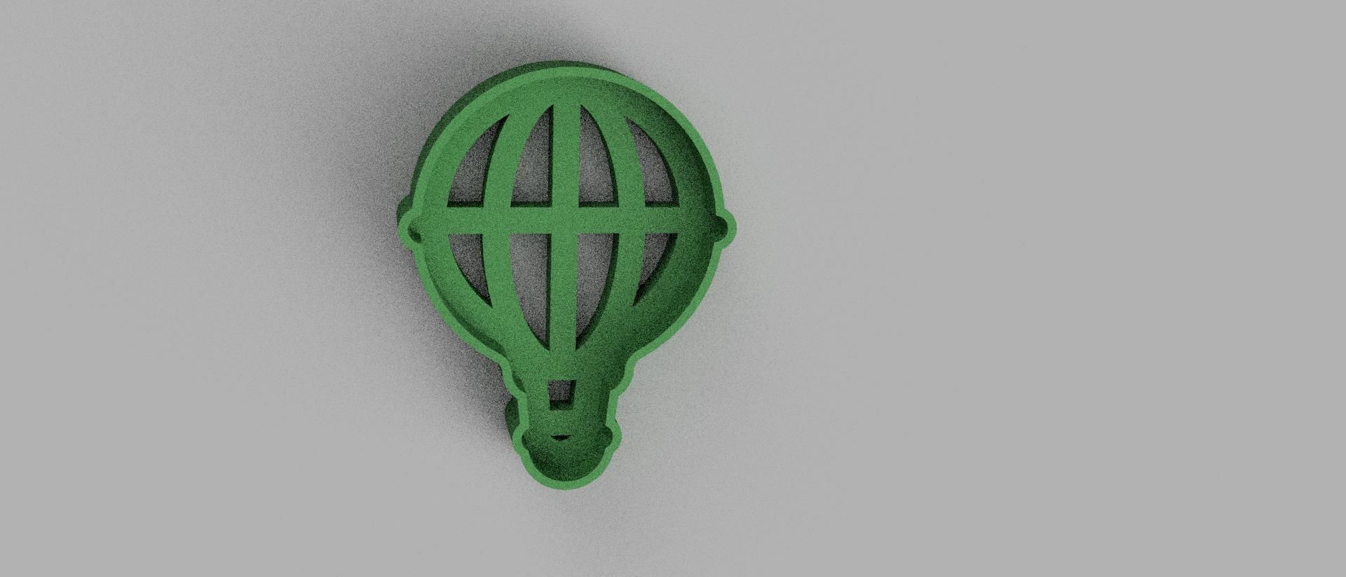 SET 4 COOKIE CUTTER 3D print model Bow Tie Balloon 3D print model_2