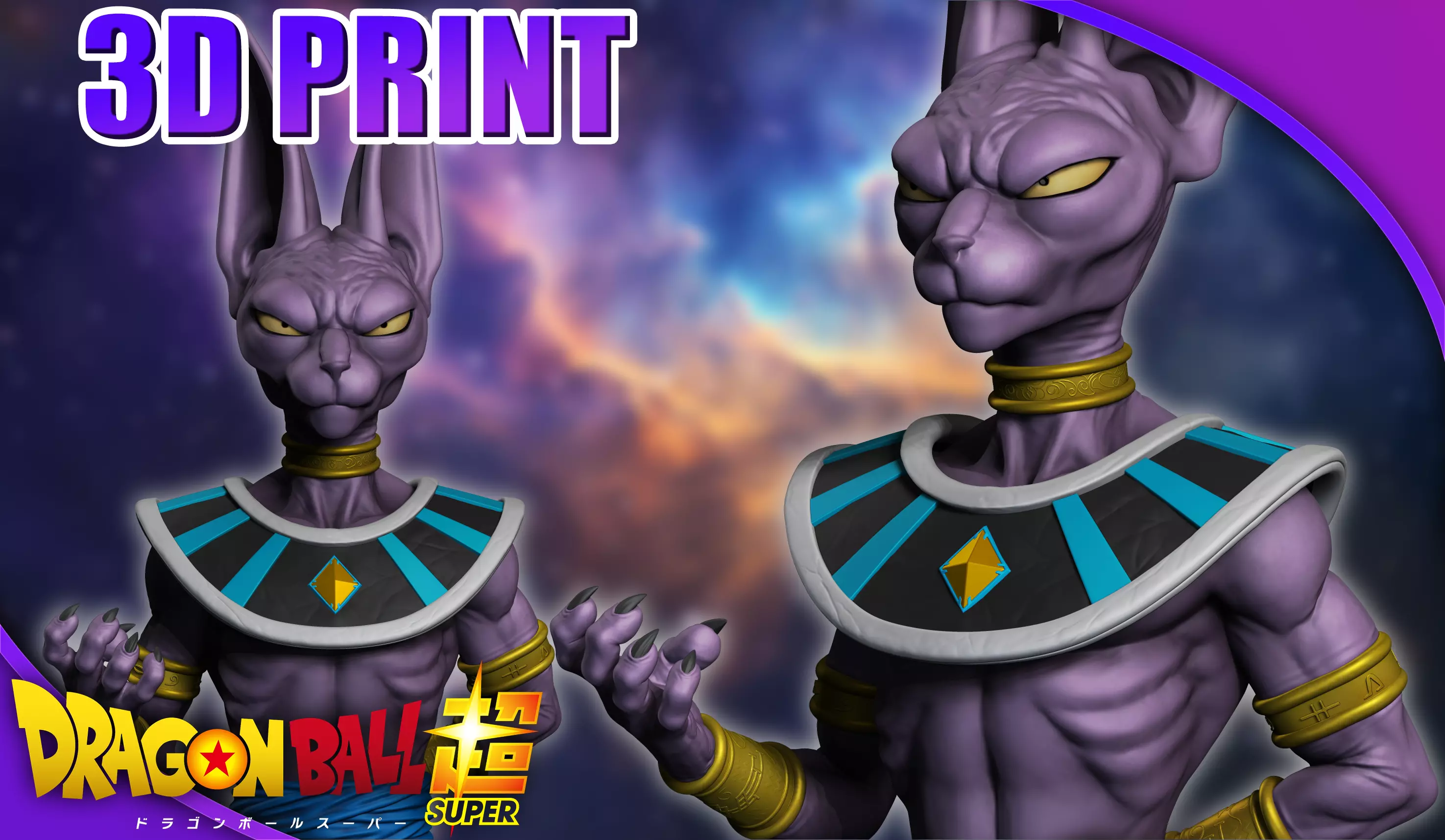 Beerus - Dragon Ball Super 3D print model