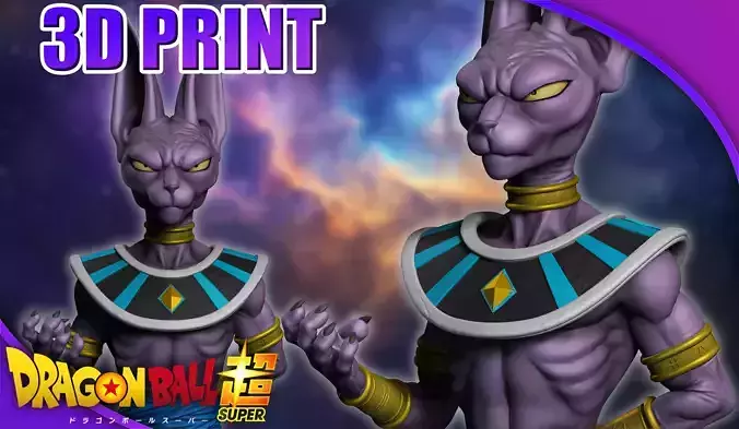 Beerus - Dragon Ball Super 3D print model