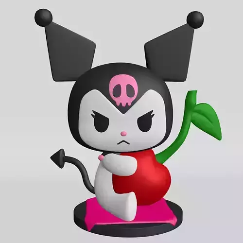 Kuromi Cherry 3D print model