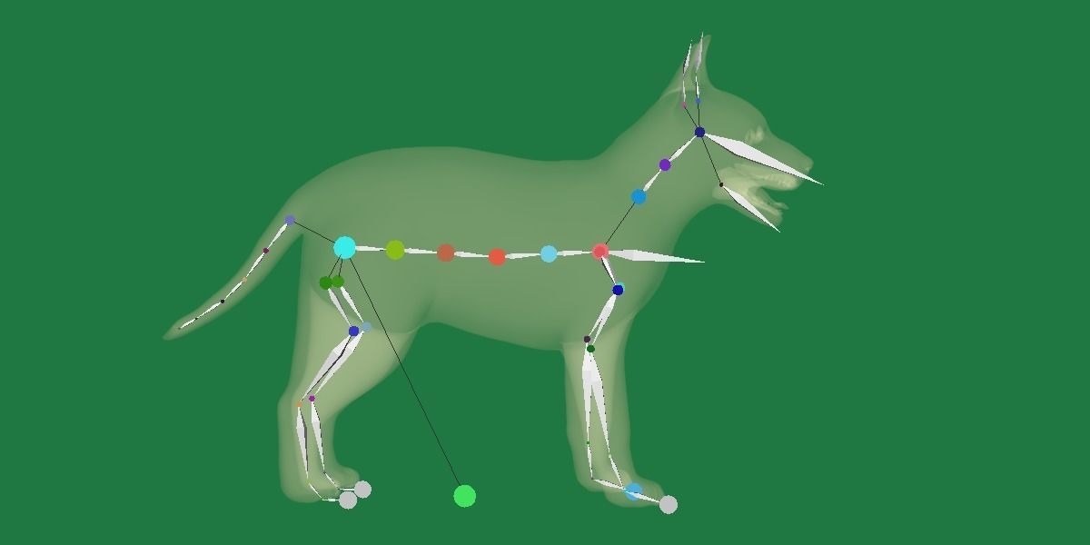 German Shepherd Puppy Dog Low-poly 3D model_19