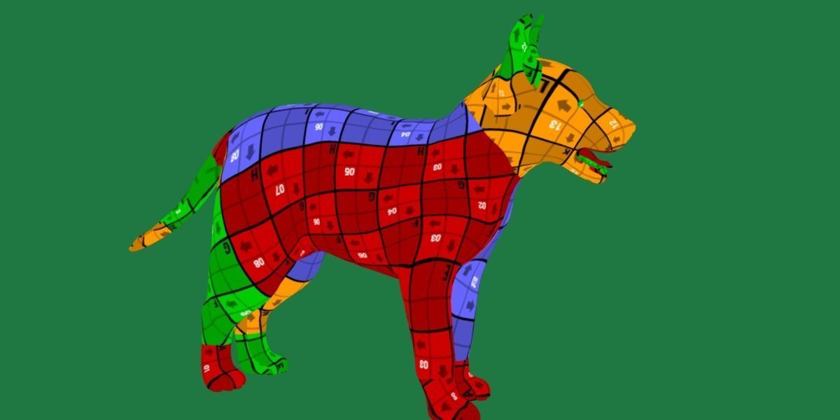 German Shepherd Puppy Dog Low-poly 3D model_12