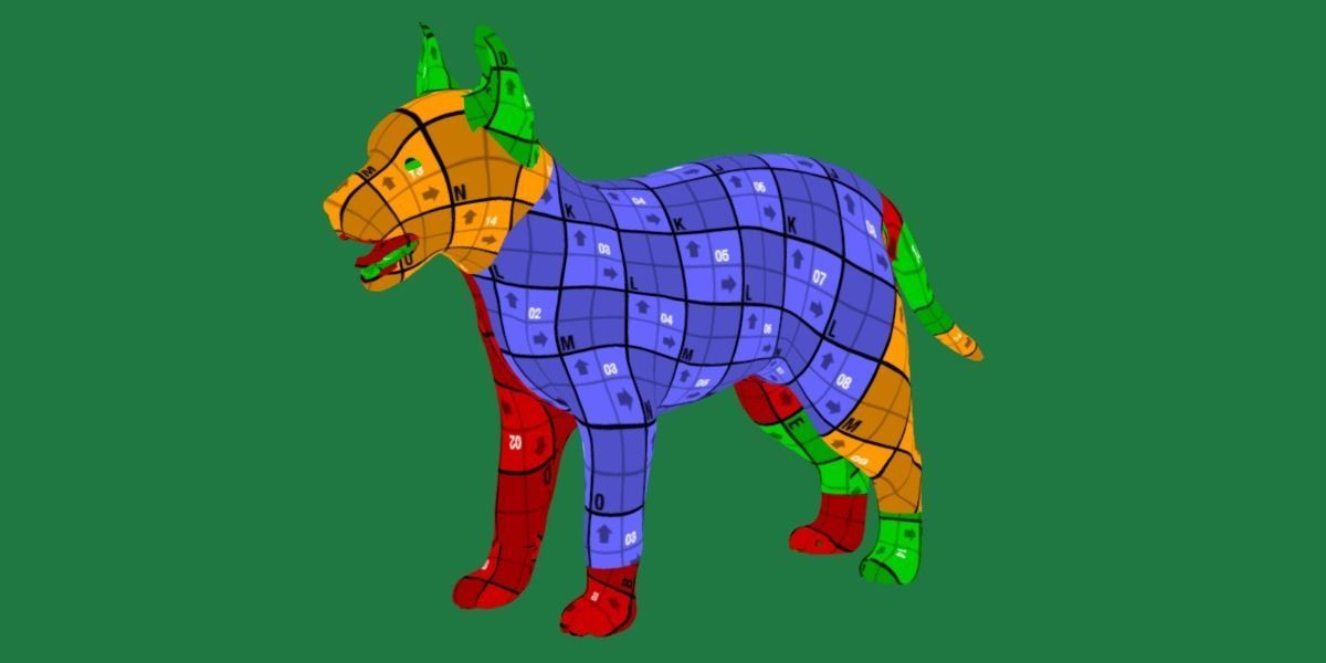 German Shepherd Puppy Dog Low-poly 3D model_11