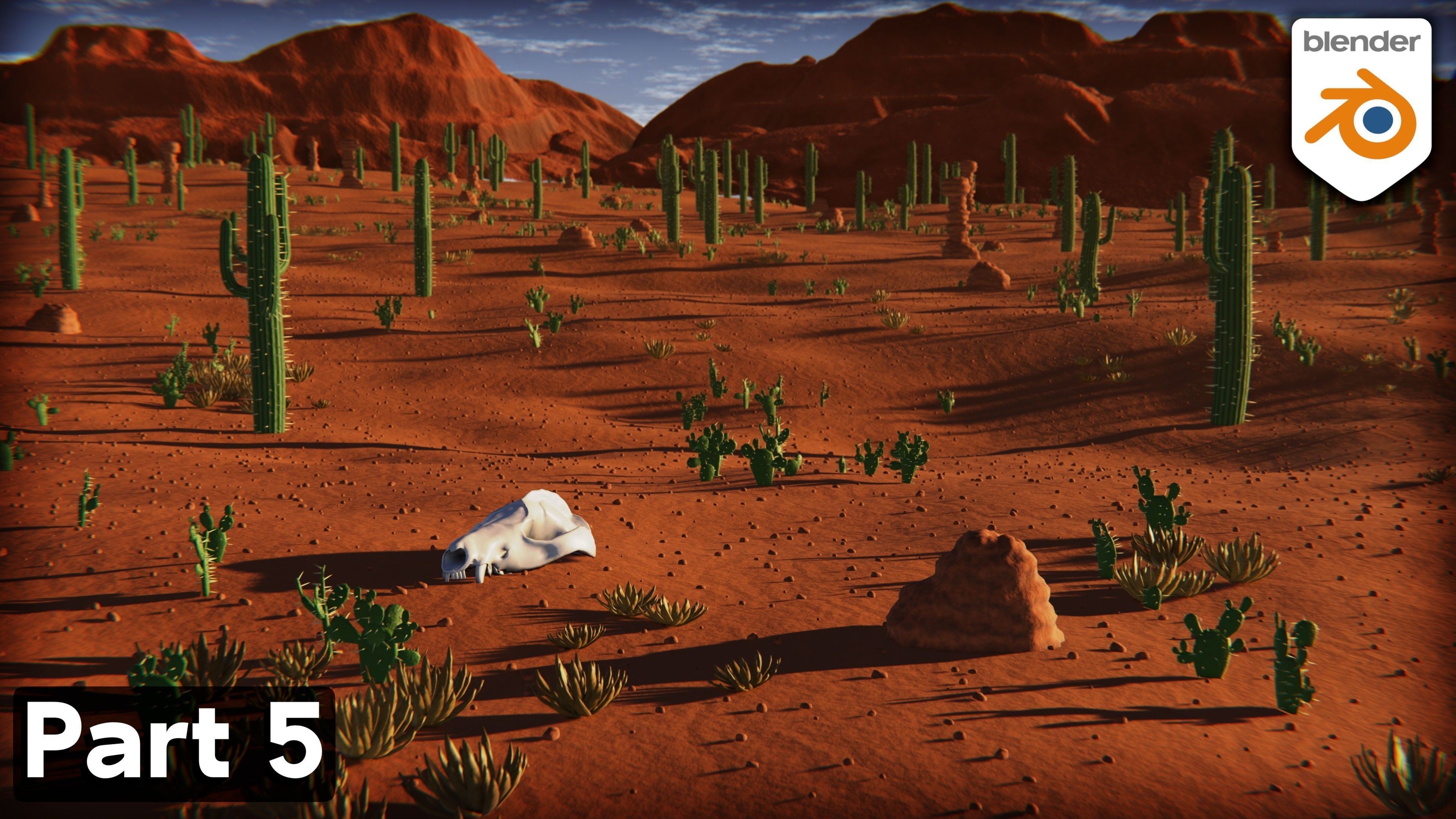 Stylized Desert Environment 3D model_15