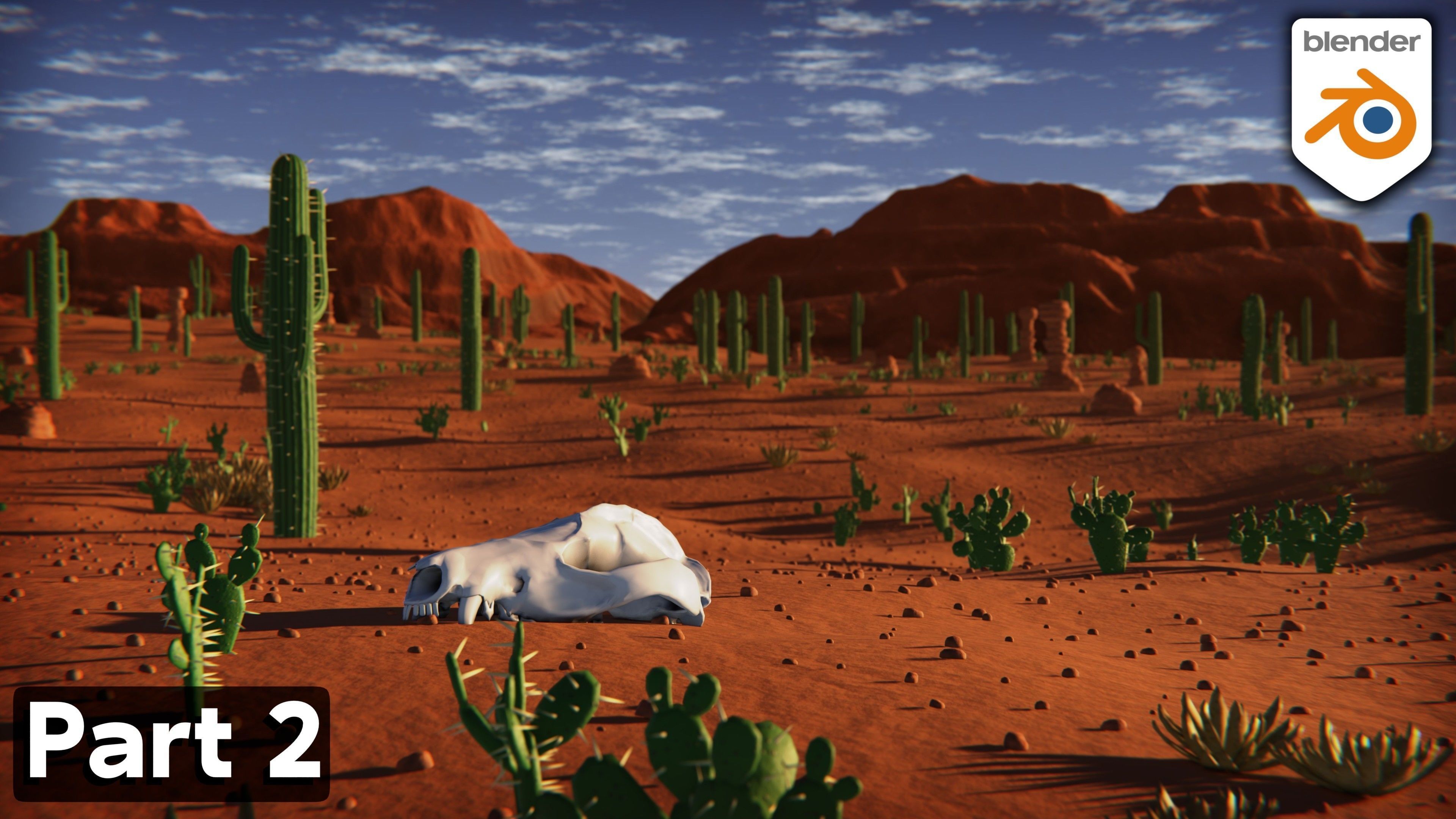 Stylized Desert Environment 3D model_12