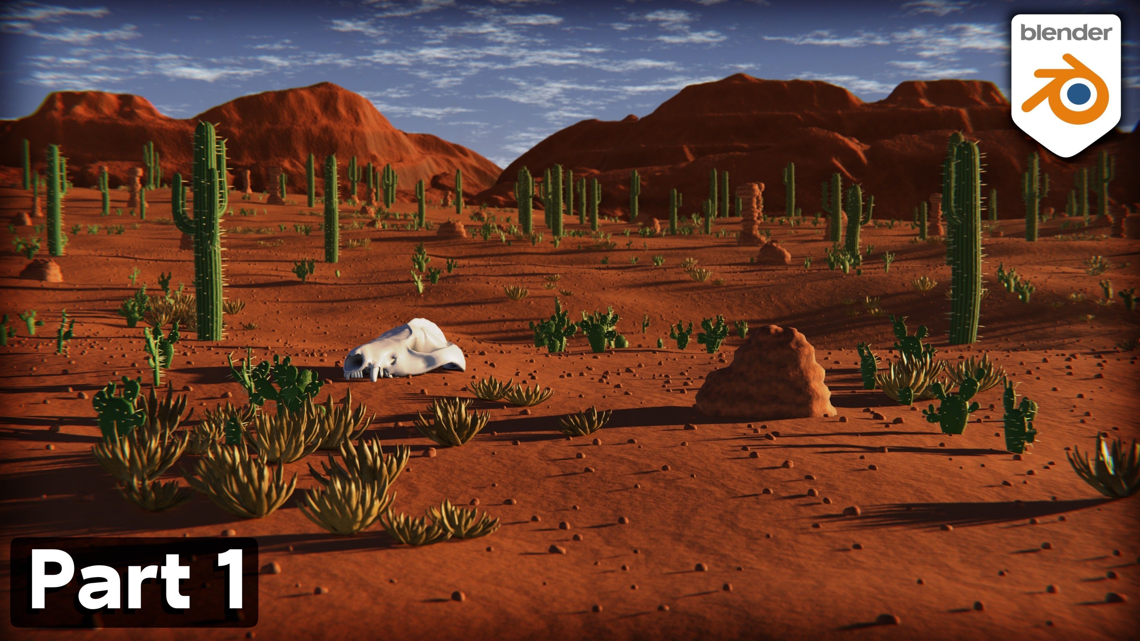 Stylized Desert Environment 3D model_11