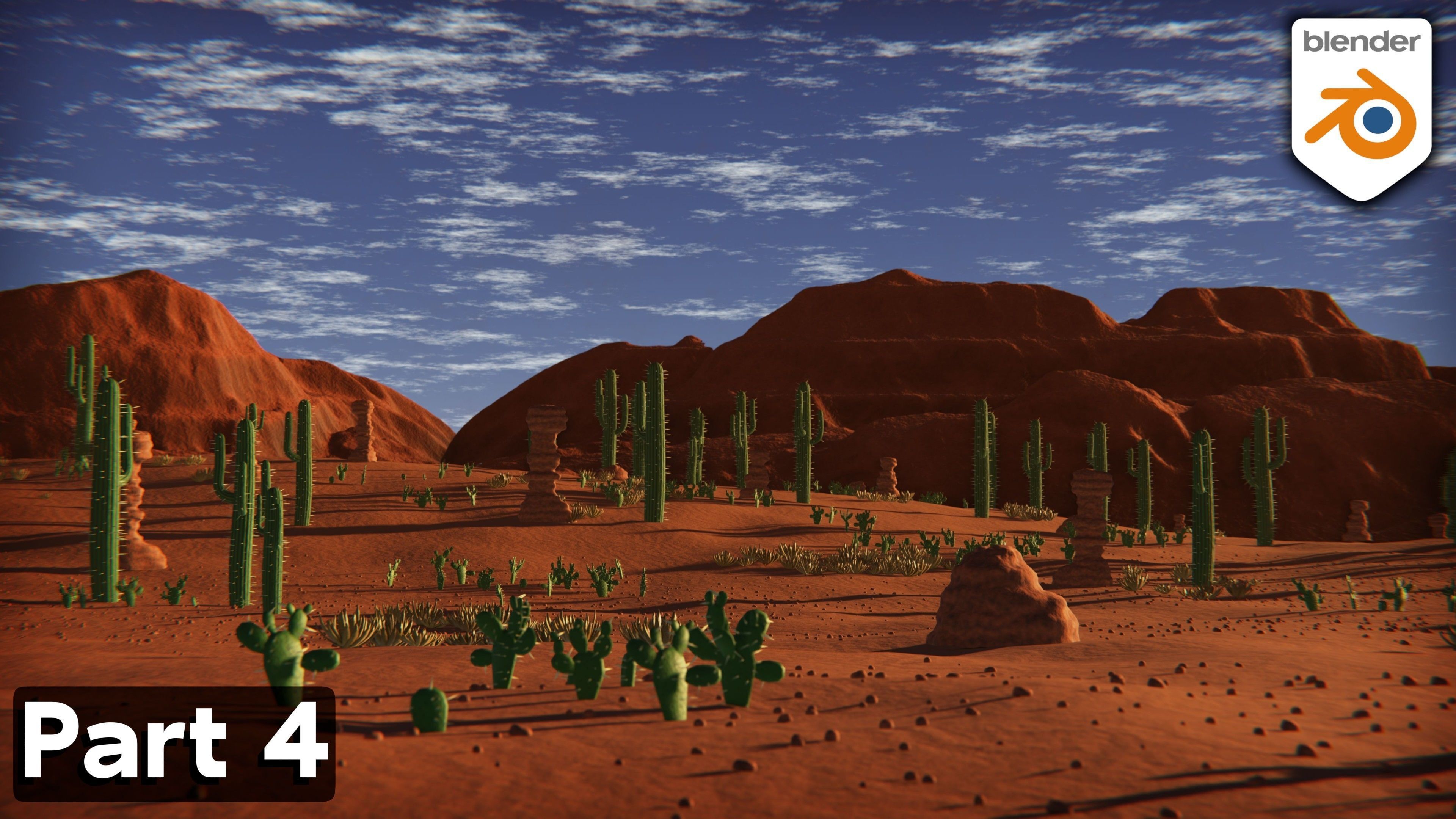 Stylized Desert Environment 3D model_14