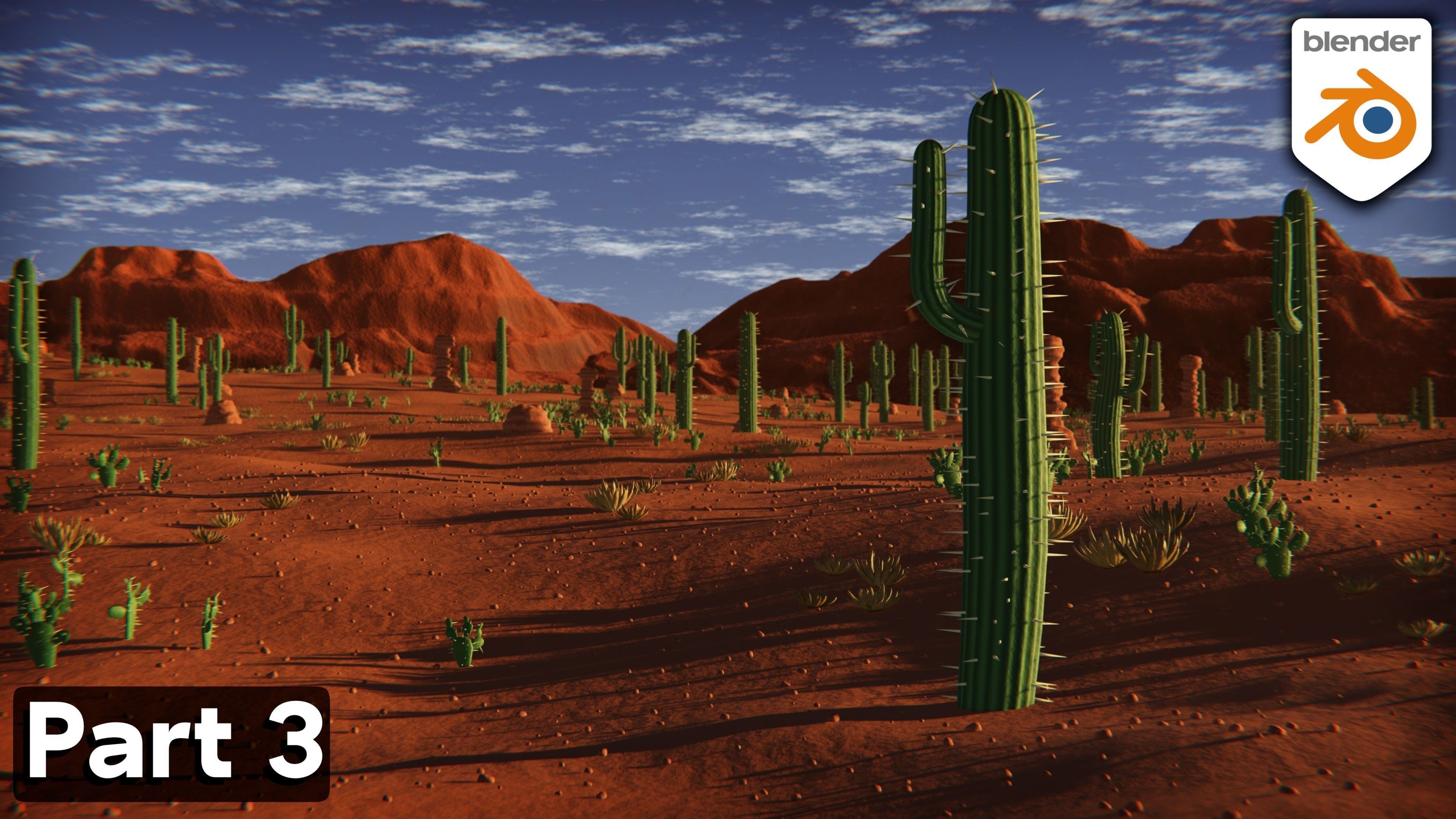 Stylized Desert Environment 3D model_13