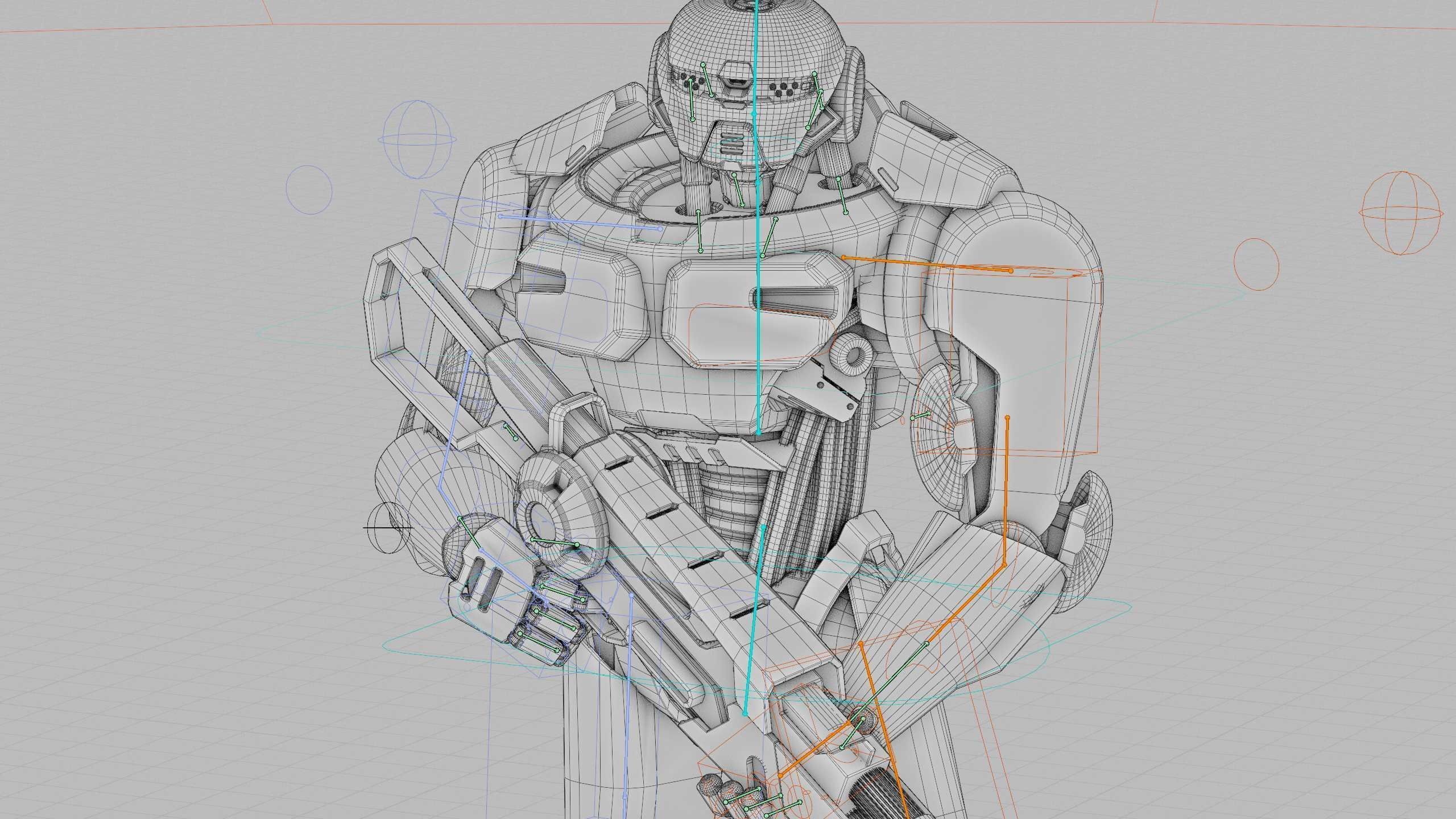 BATTLE DROID Z-8000 Rigged for Unreal Engine - Unity - MIXAMO 3D model_42