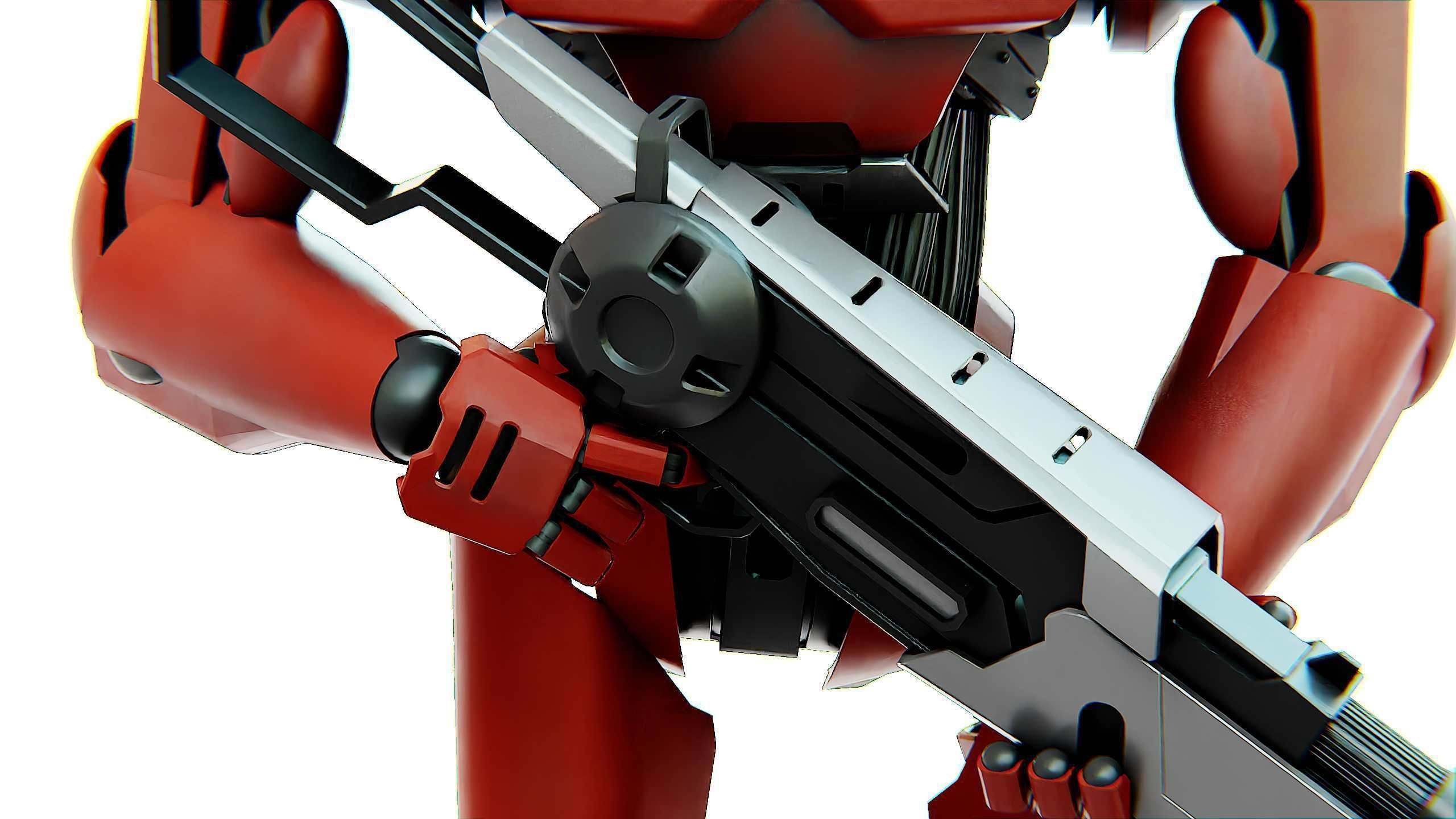 BATTLE DROID Z-8000 Rigged for Unreal Engine - Unity - MIXAMO 3D model_29