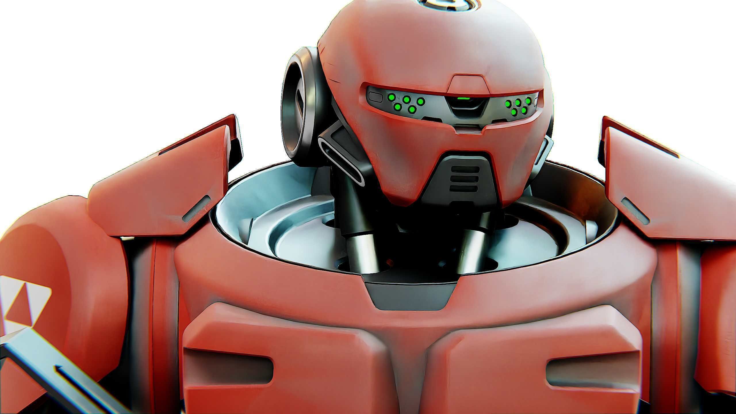 BATTLE DROID Z-8000 Rigged for Unreal Engine - Unity - MIXAMO 3D model_23