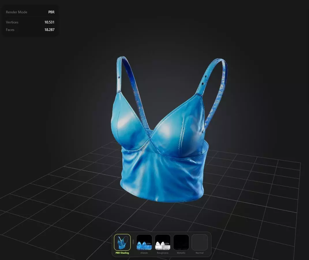 leather Top PBR 4k Low-poly 3D model_0