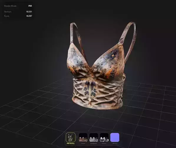 Postapocalyptic Top Shirt PBR 4k