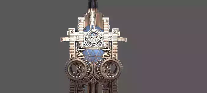 Faberge egg Tower Steampunk  3D model