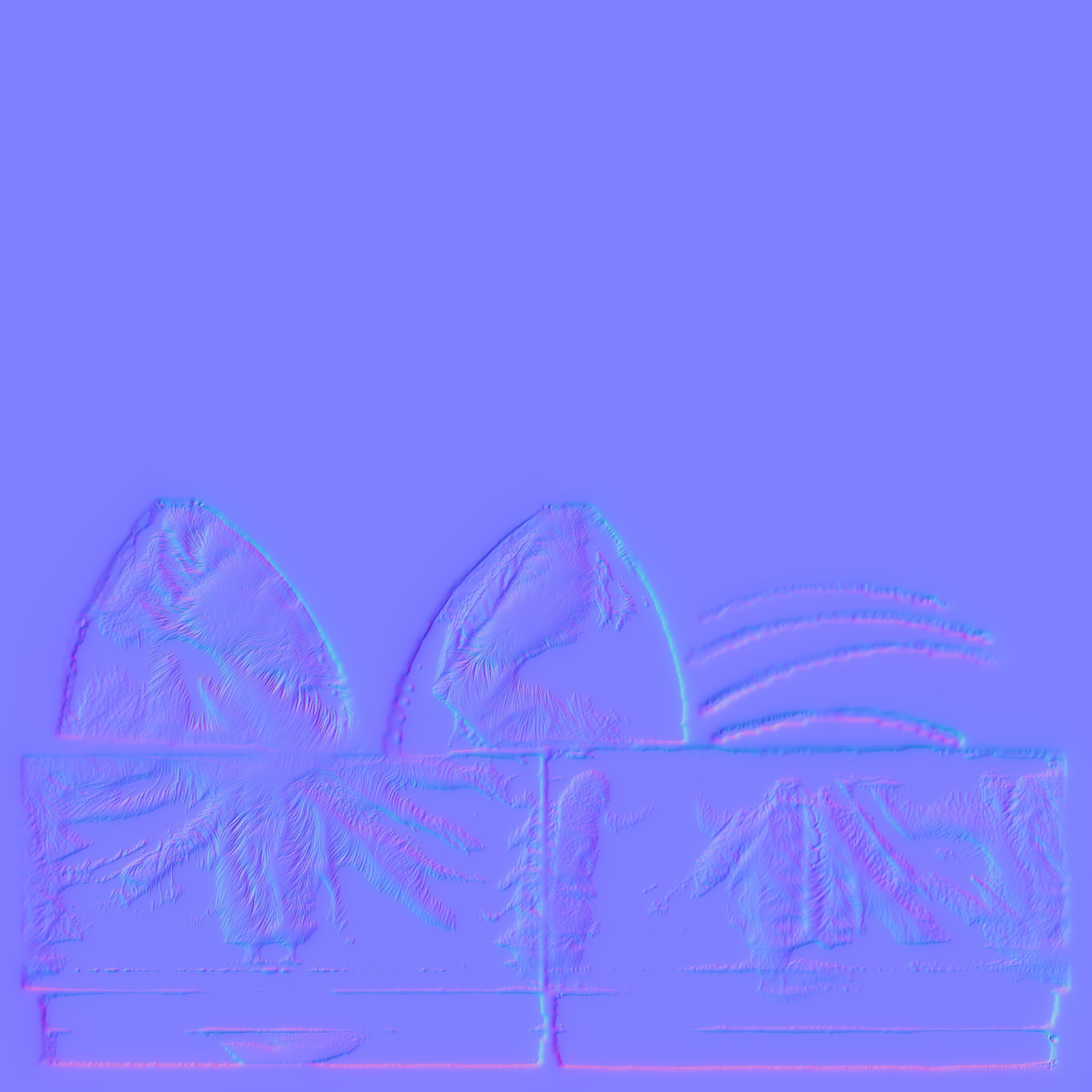 Fur Top PBR 4k Low-poly 3D model_4