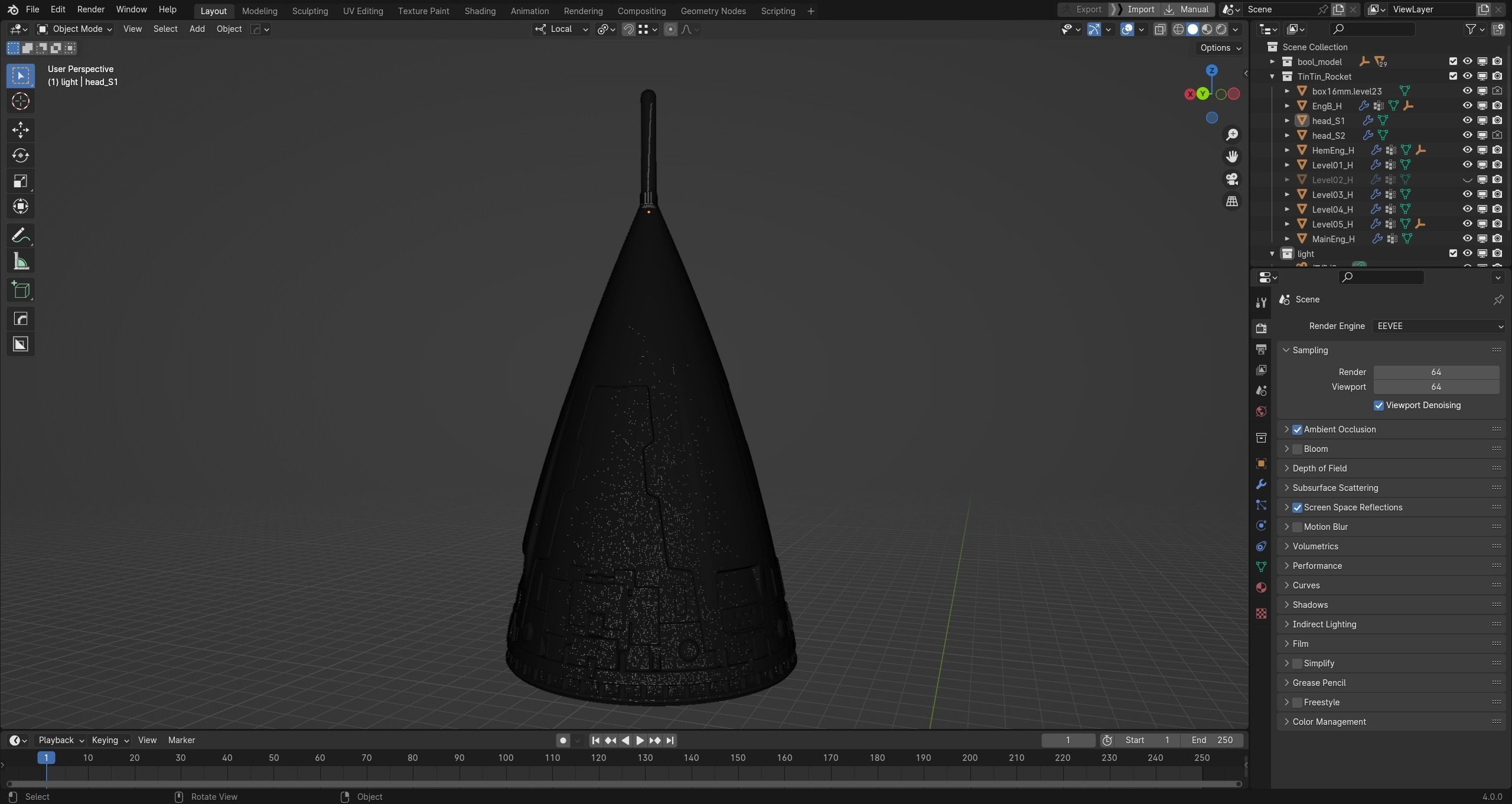 The red rocket from The Adventures of Tintin  3D print model_15