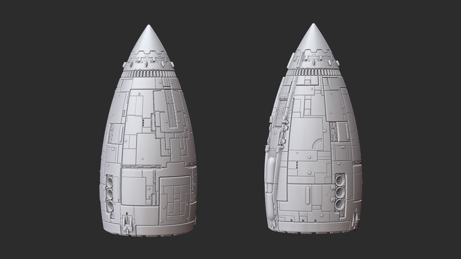 The red rocket from The Adventures of Tintin  3D print model_11