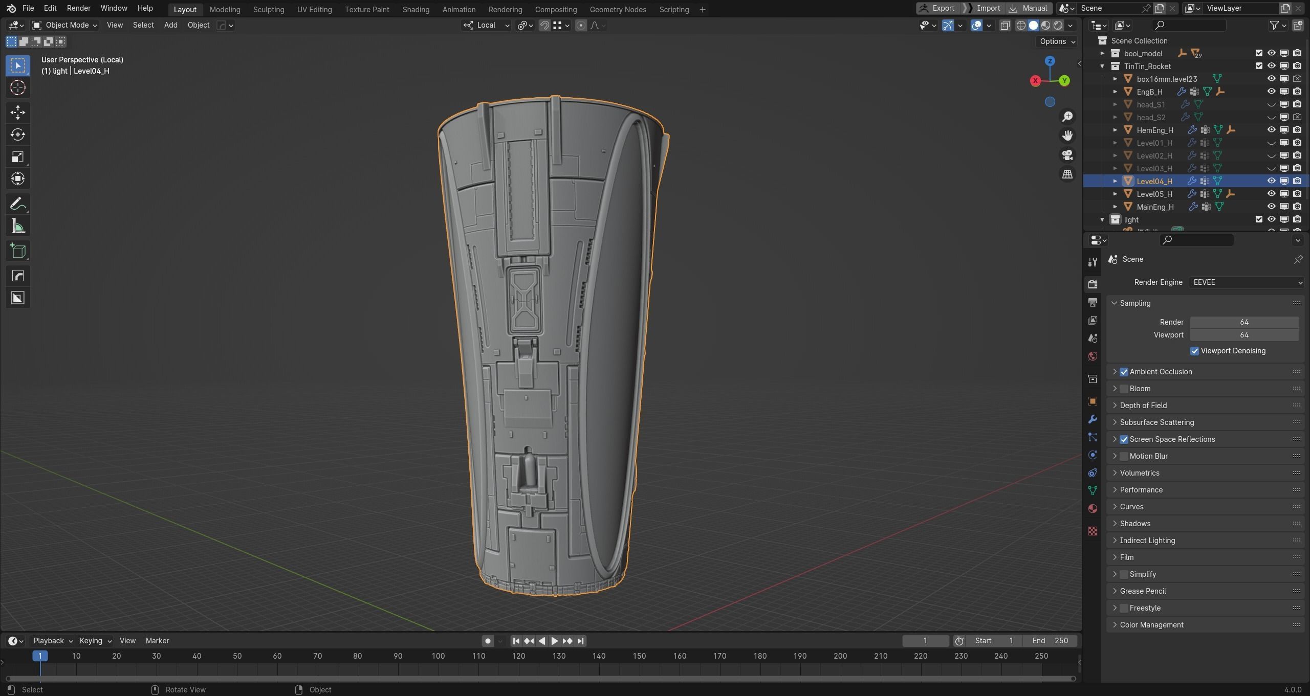 The red rocket from The Adventures of Tintin  3D print model_23