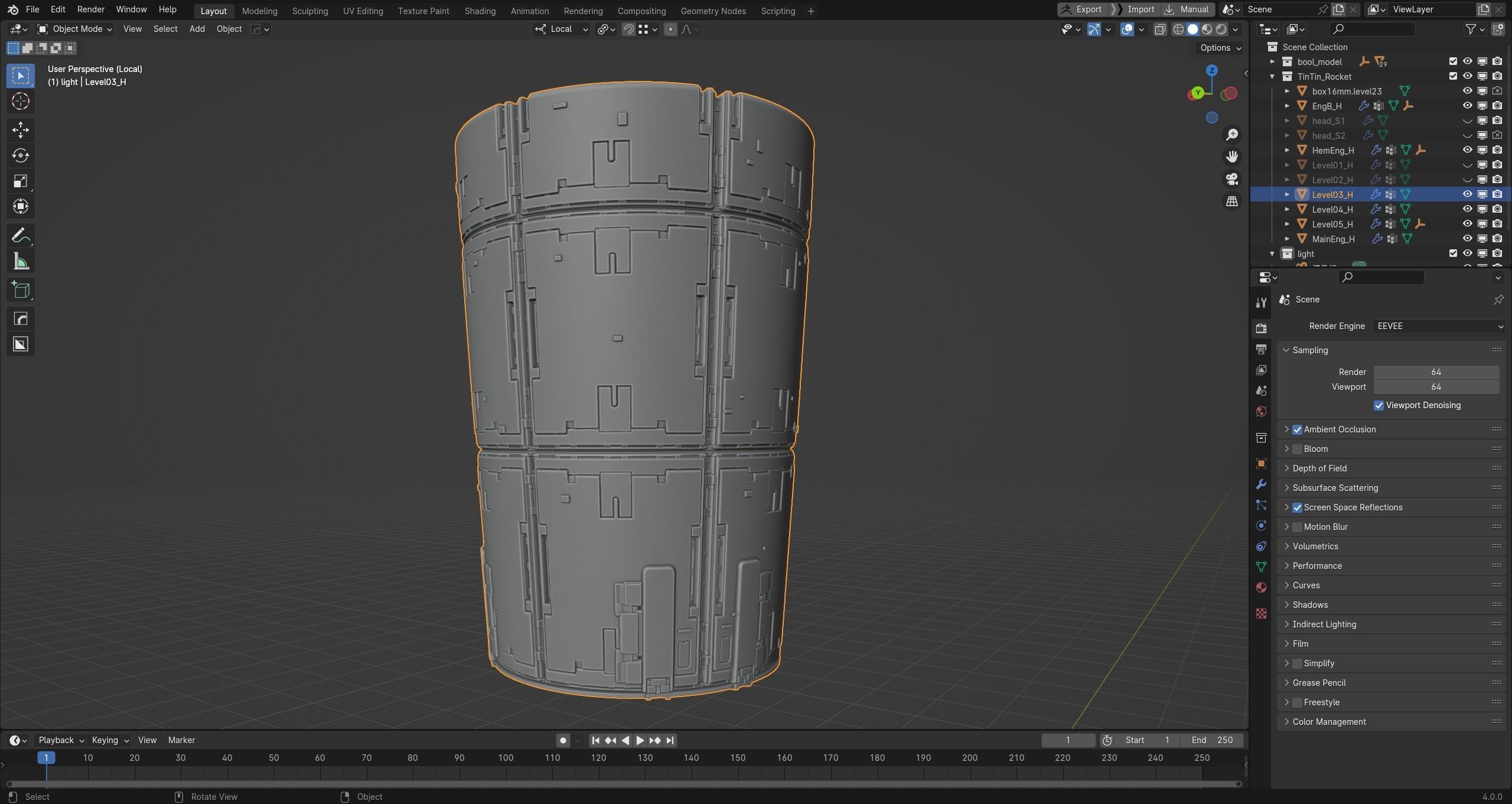 The red rocket from The Adventures of Tintin  3D print model_18