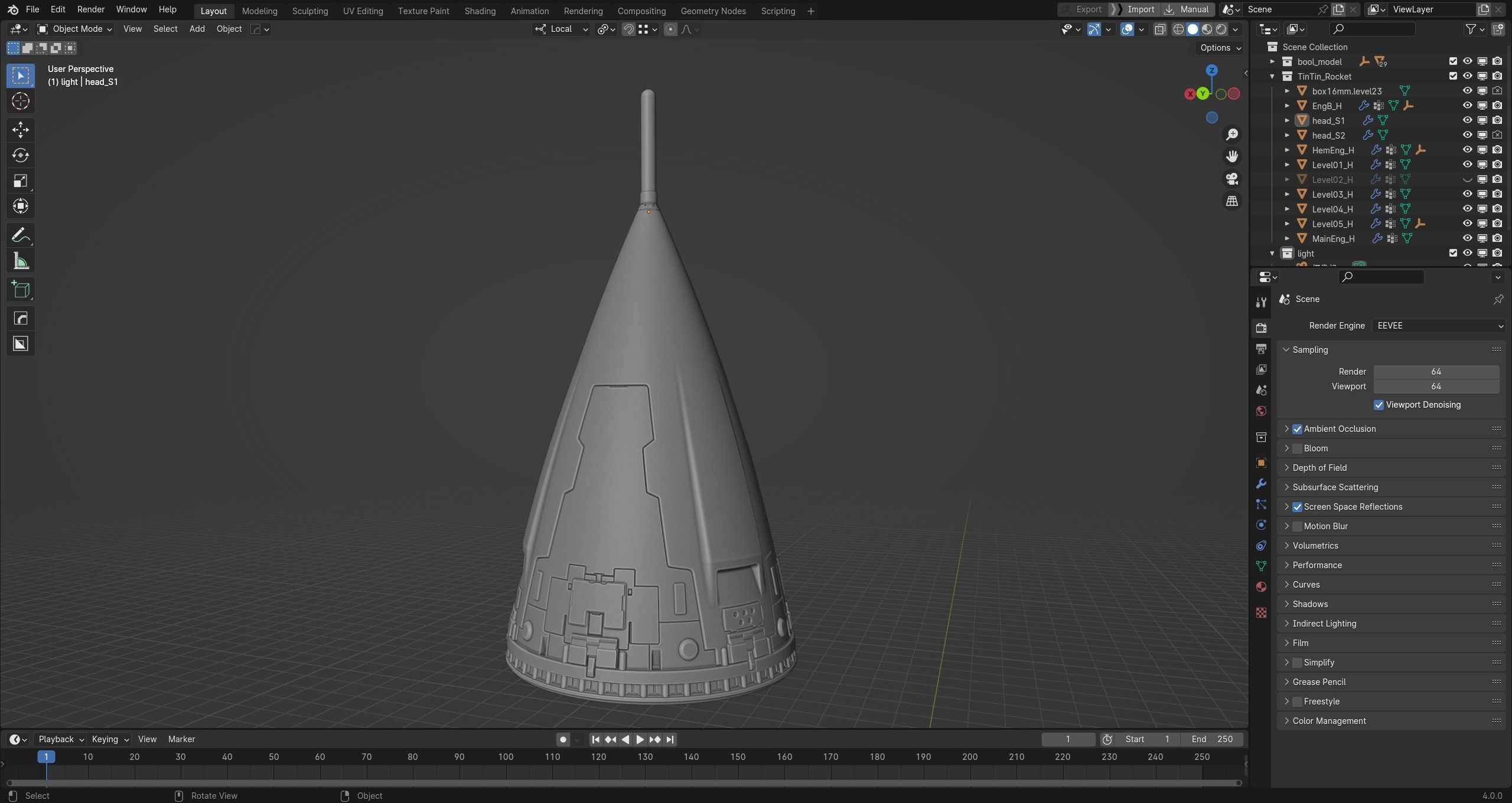 The red rocket from The Adventures of Tintin  3D print model_16