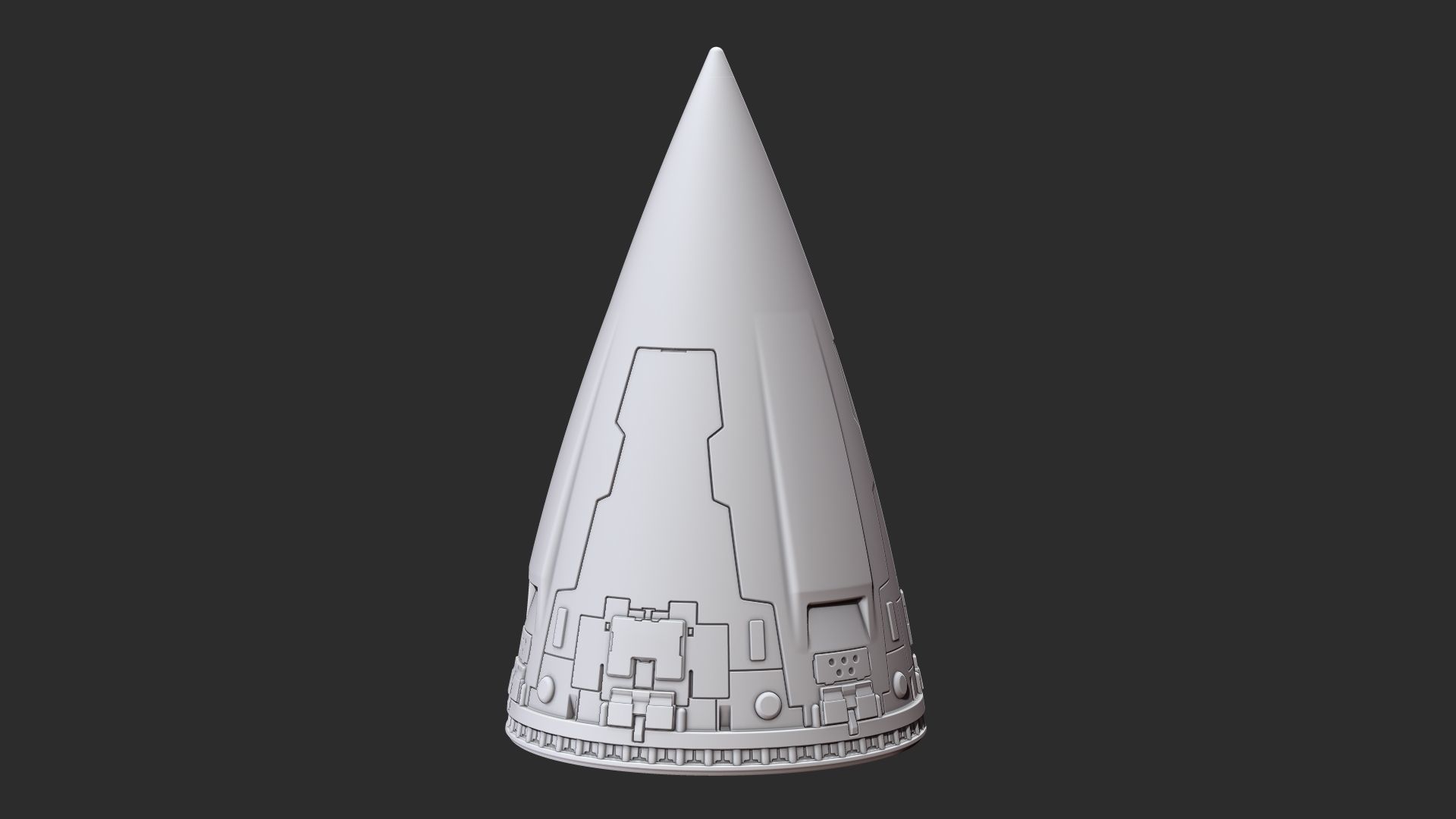 The red rocket from The Adventures of Tintin  3D print model_5