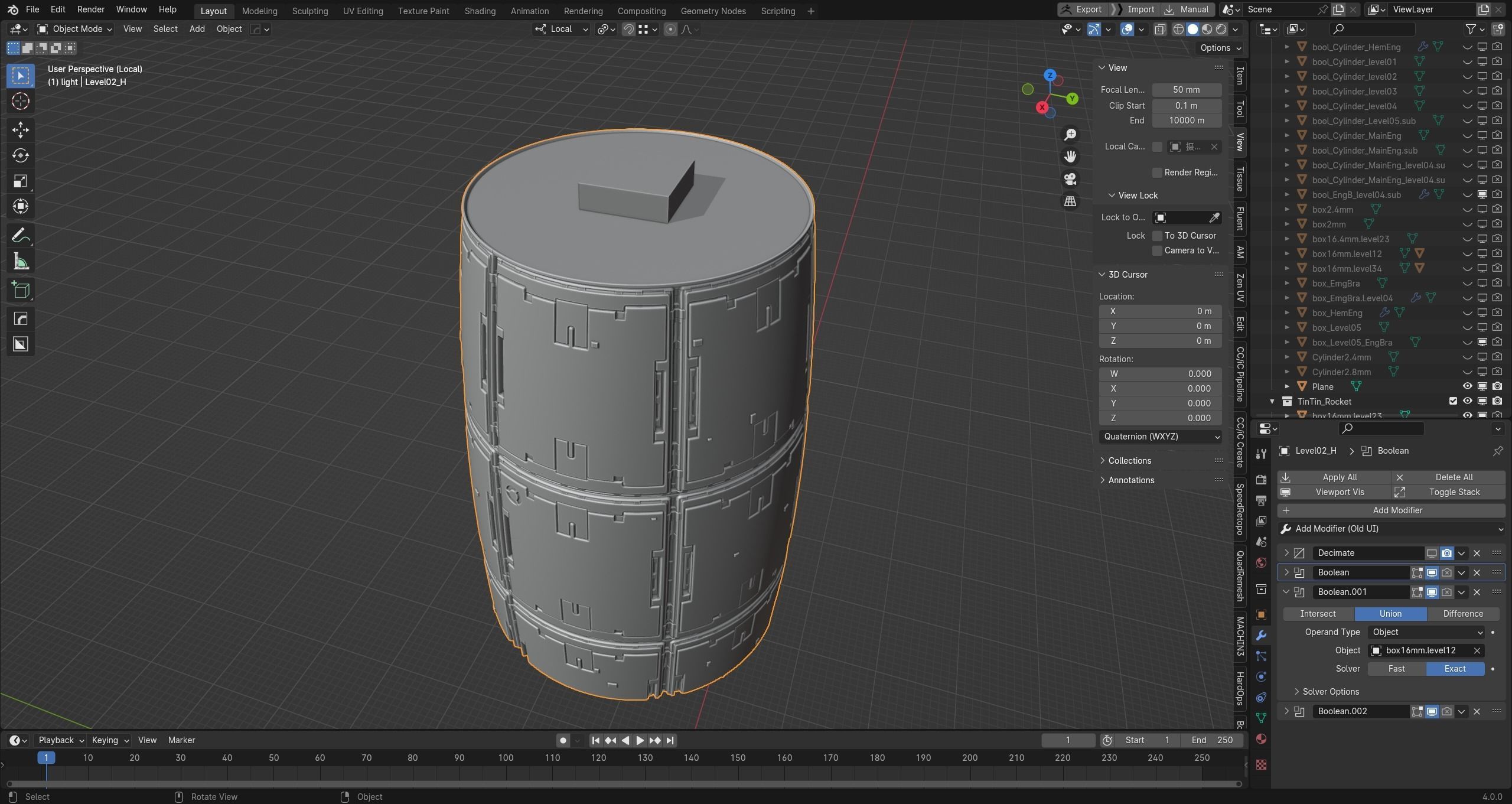 The red rocket from The Adventures of Tintin  3D print model_34