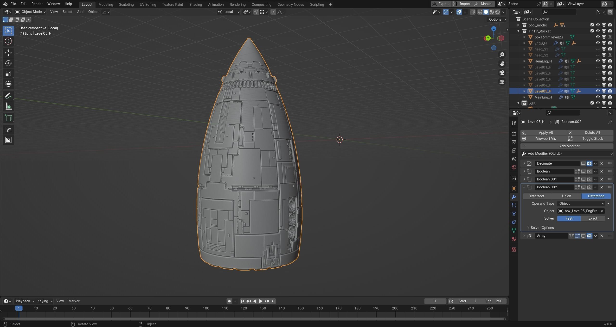 The red rocket from The Adventures of Tintin  3D print model_22