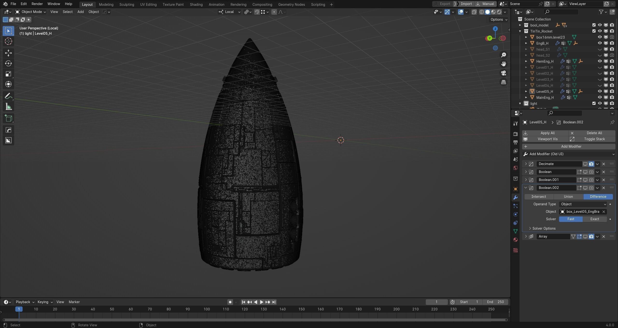 The red rocket from The Adventures of Tintin  3D print model_24