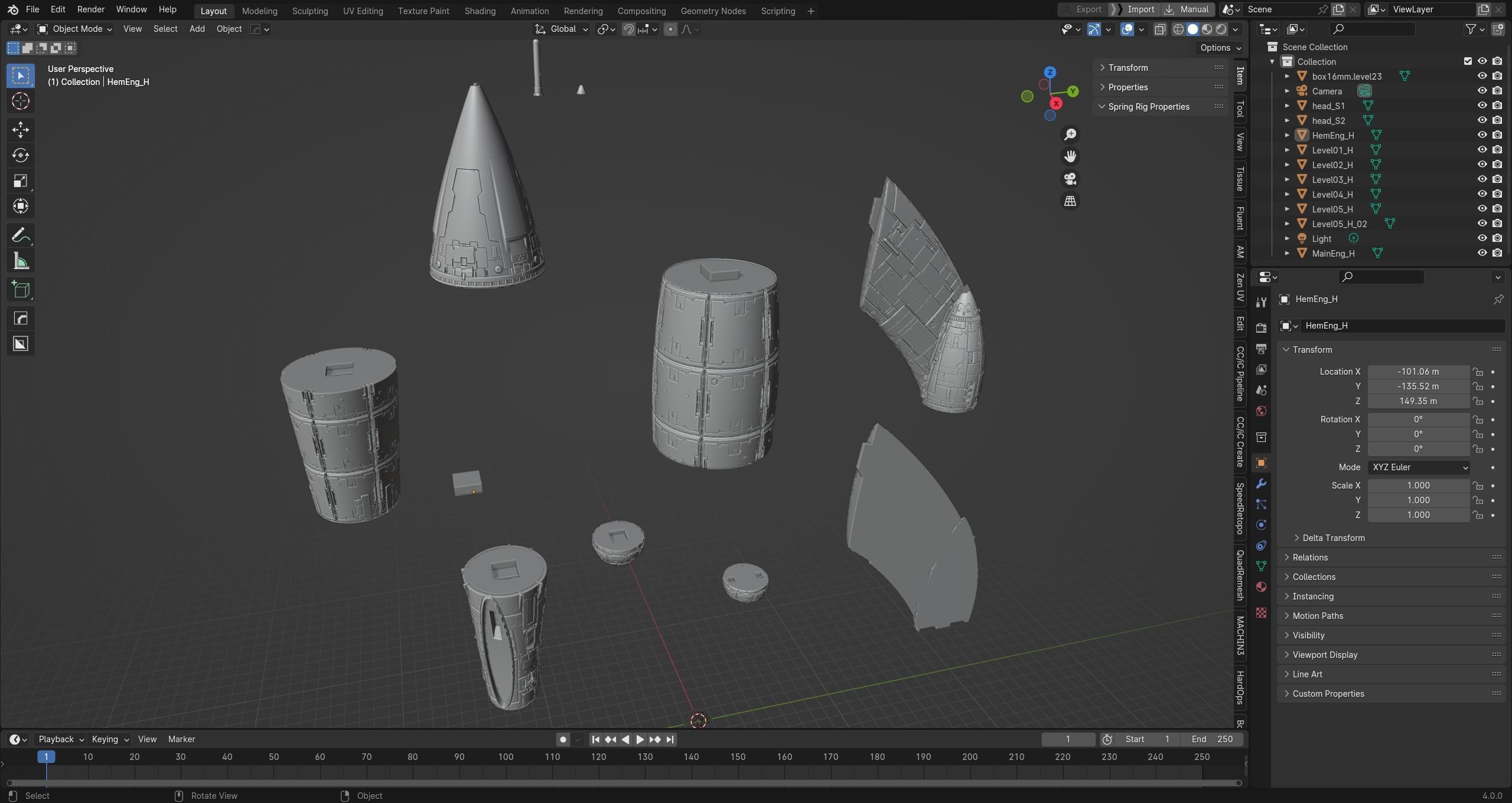 The red rocket from The Adventures of Tintin  3D print model_32