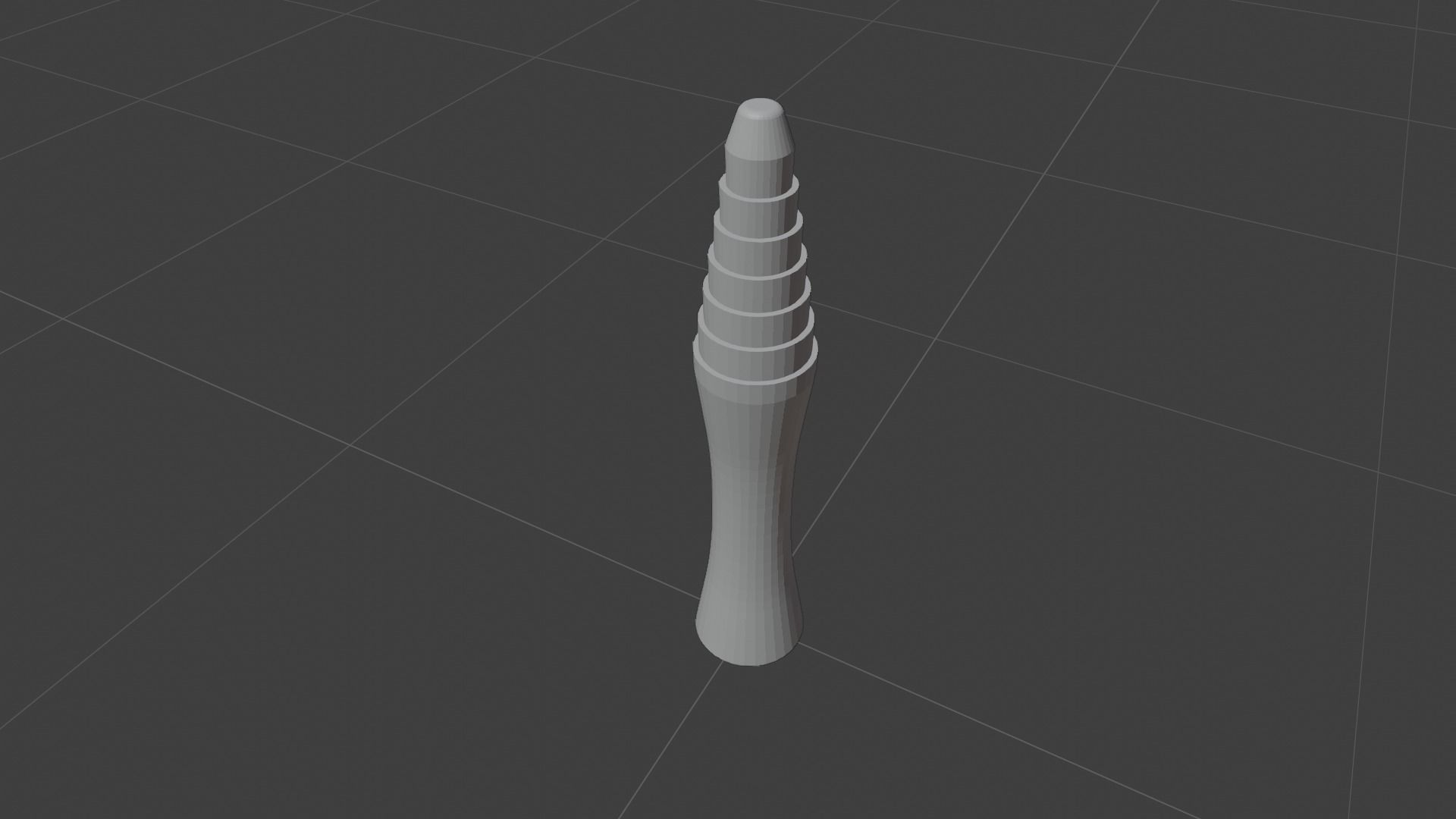 Void pilar decoration Low-poly 3D model_1