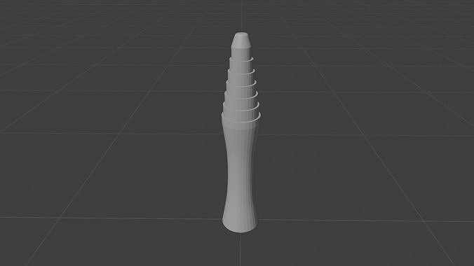Void pilar decoration Low-poly 3D model