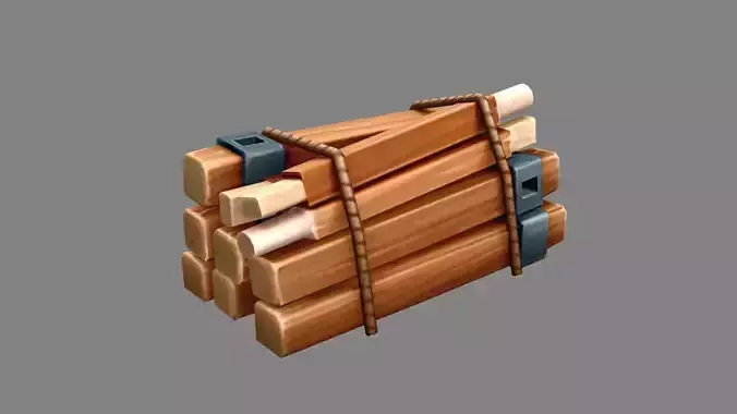 A bundle of wood - Cartoon Woodpile