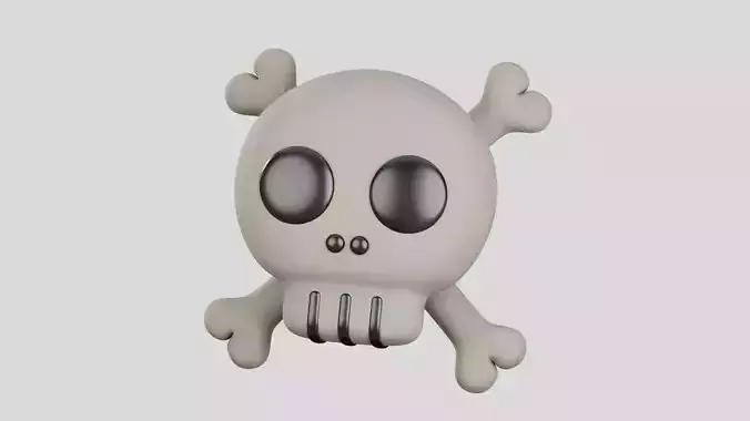 Skull Cute 3D Illustration