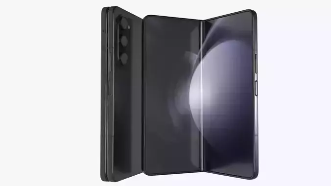 Samsung Galaxy Z Fold 5 Phantom Black 3D model