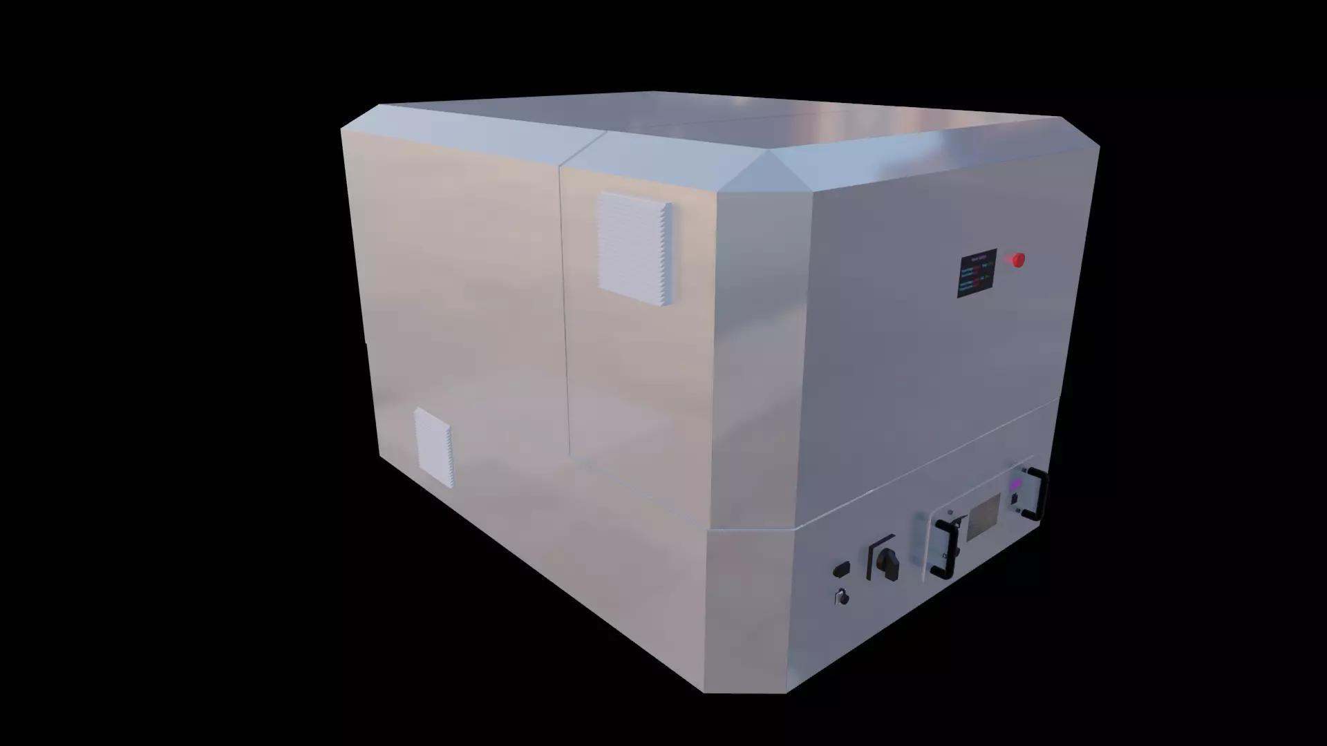 3D Model Design of Drone Dock Shutter Auto Charge 3D print model_0