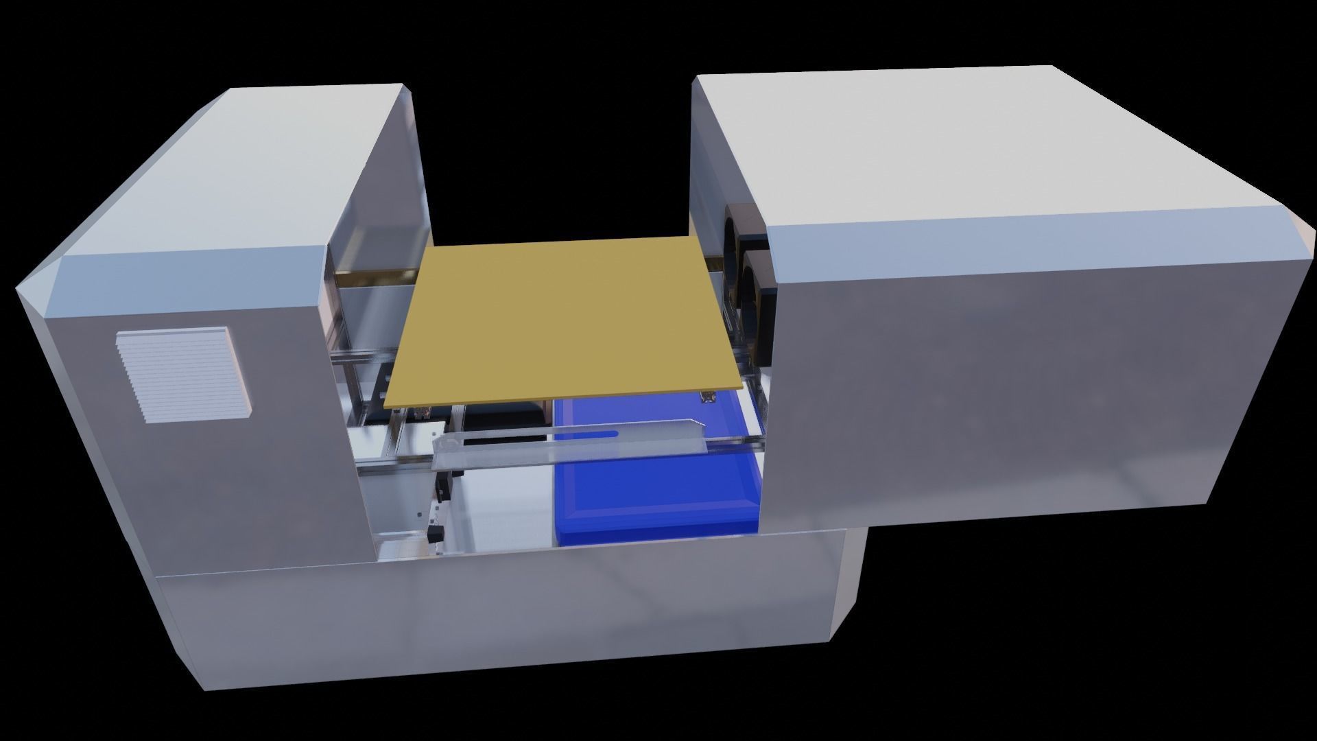 3D Model Design of Drone Dock Shutter Auto Charge 3D print model_2