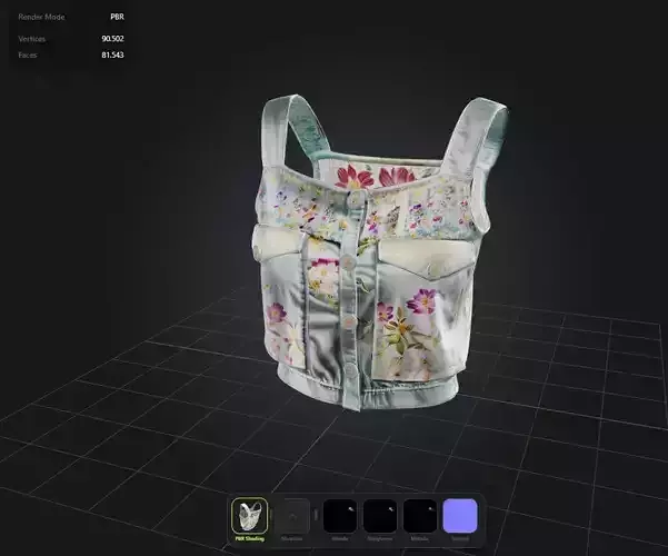 Floral Top PBR 4k