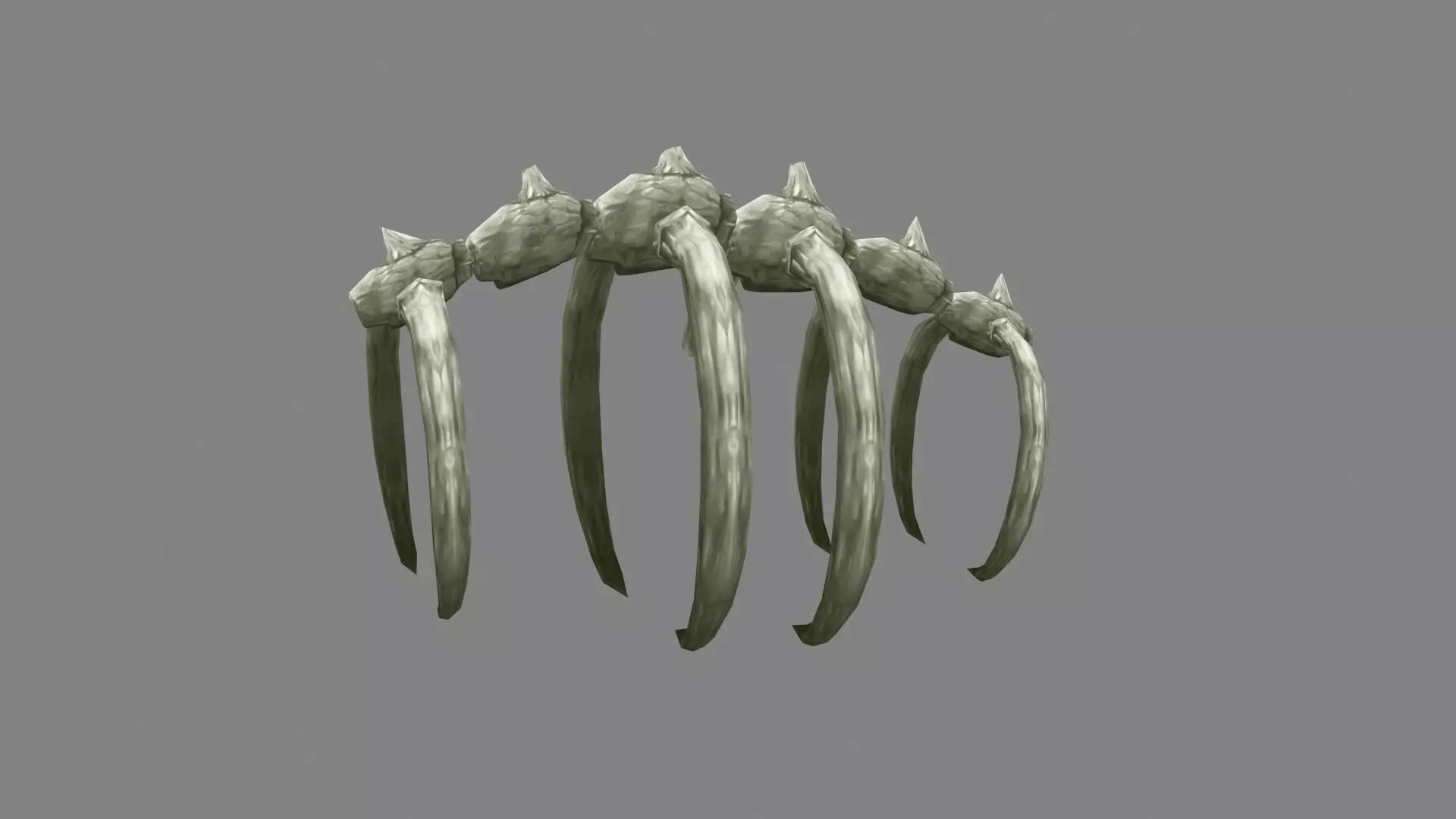 Animal  skeleton - Dinosaur bones Low-poly 3D model_0