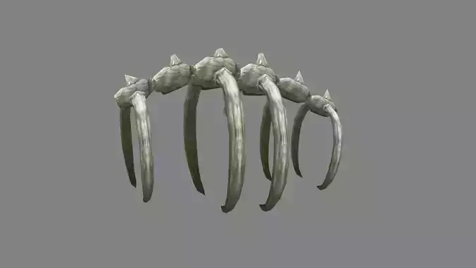 Animal  skeleton - Dinosaur bones Low-poly 3D model