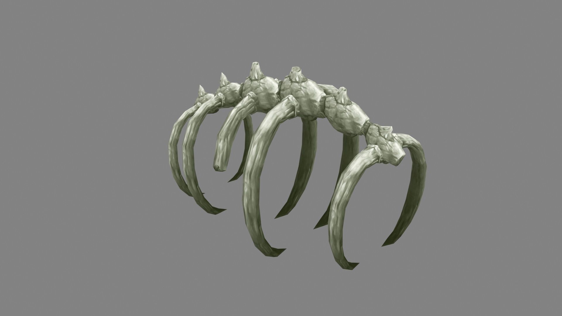 Animal  skeleton - Dinosaur bones Low-poly 3D model_3