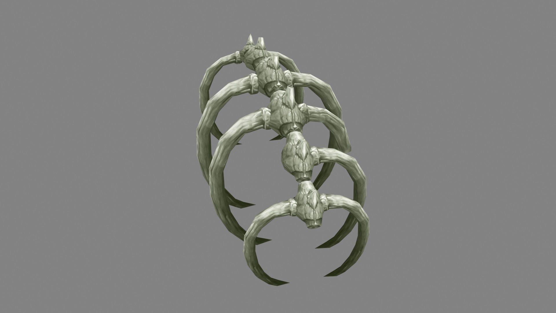 Animal  skeleton - Dinosaur bones Low-poly 3D model_2