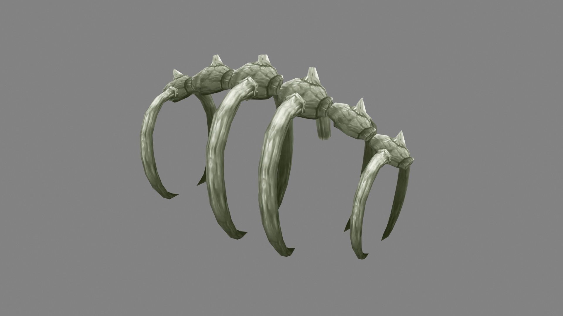 Animal  skeleton - Dinosaur bones Low-poly 3D model_1