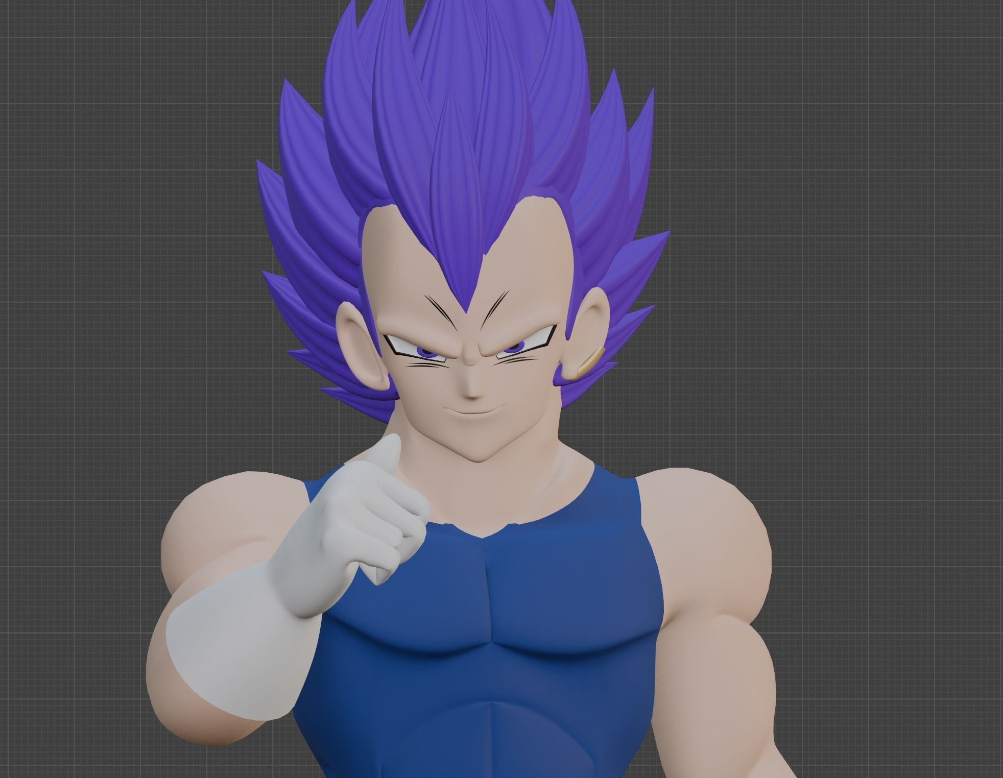Ultra Ego Vegeta - Dragonball Super 3D model_8